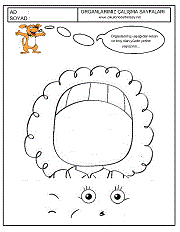 okul öncesi çocuklar için duyu organları kes ve yapıştır